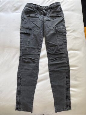 J Brand Women's Gray Skinny Cargo Jeans